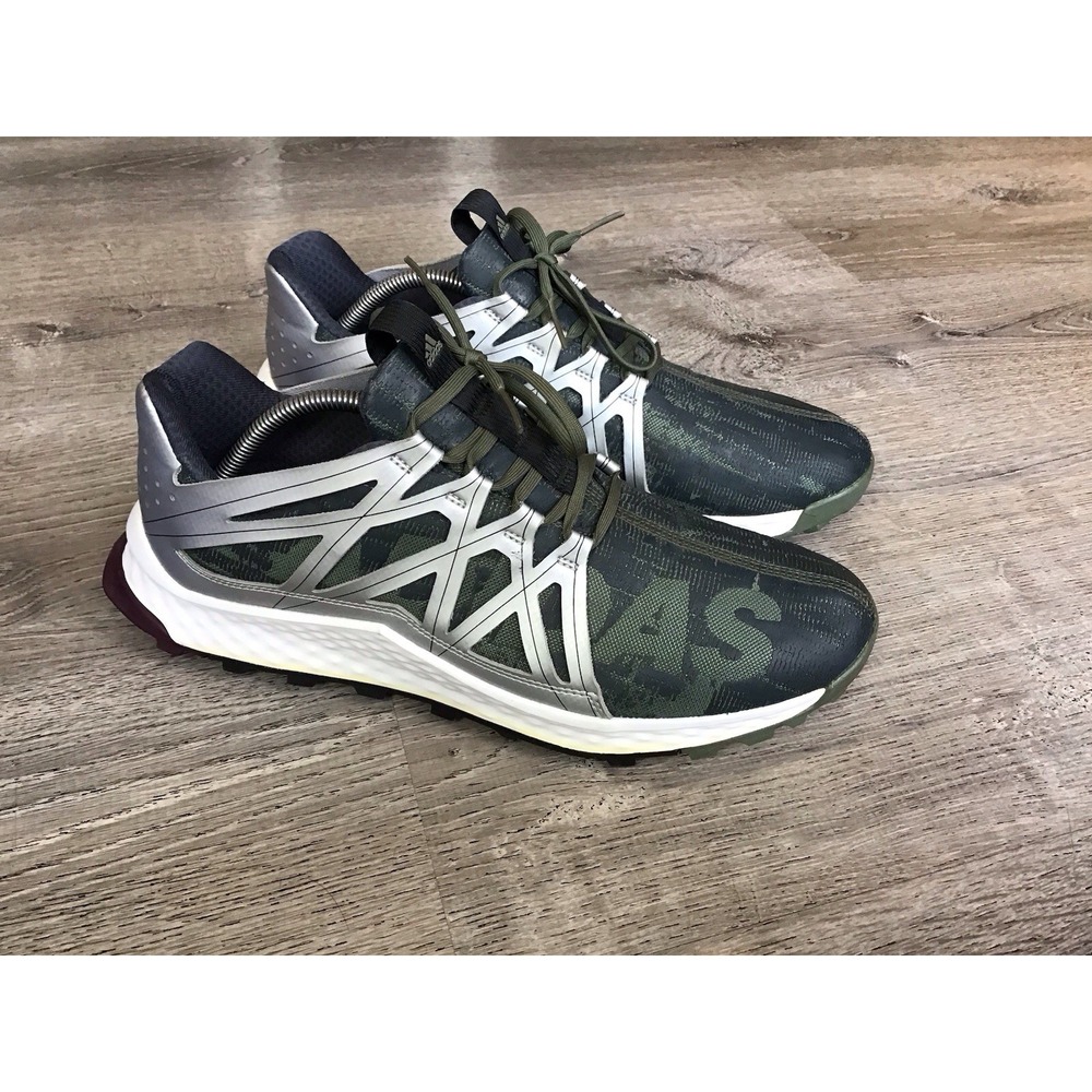 Adidas Galaxy Trail Mens Running Shoes Green Silver AQ7511 Size 11.5 Vigor